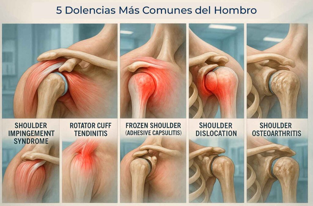 5 Dolencias Más Comunes del Hombro