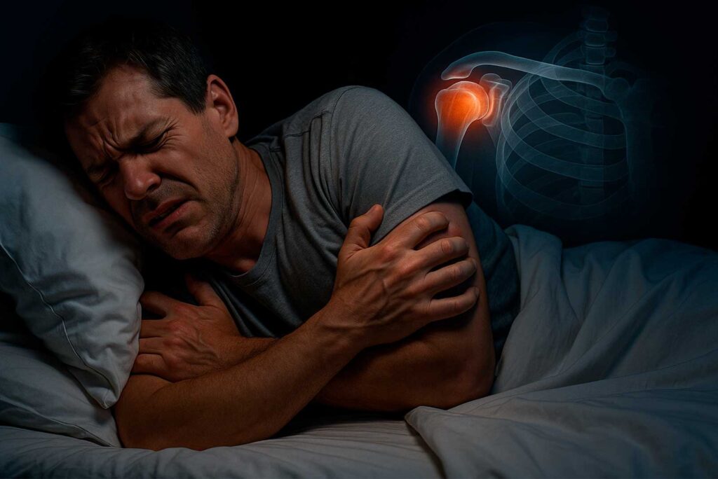 Dolor de hombro no deja dormir